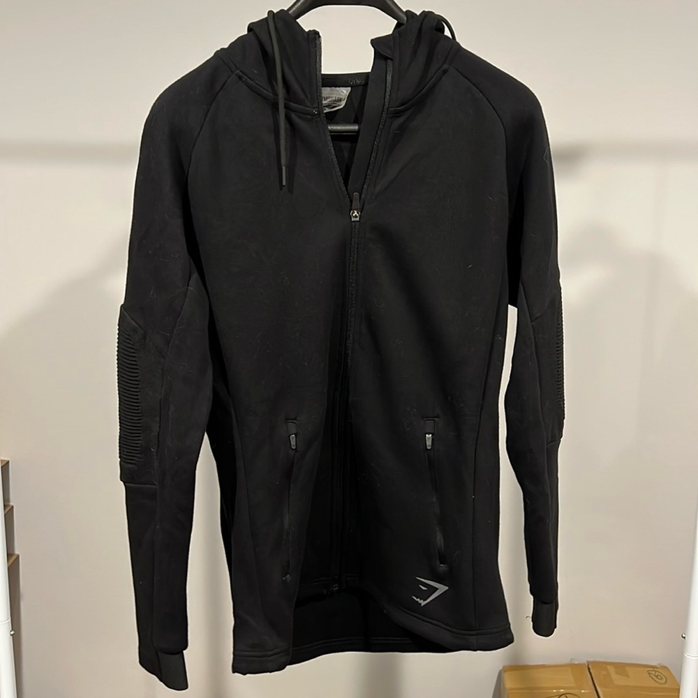 Men Gymshark zip up sweater Small